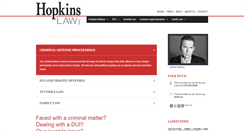 Desktop Screenshot of hopkinslawllc.com